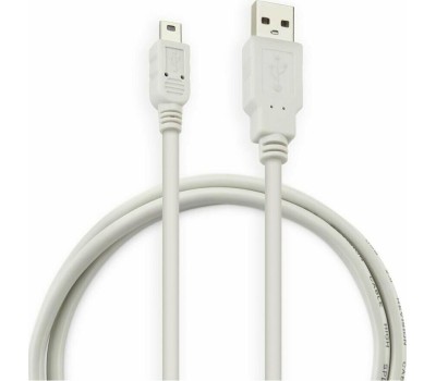 Кабель BURO Кабель USB USB A(m) (прямой) - mini USB B (m) (прямой), круглое, 1м, серый [usb2.0-m5p-1]