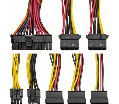 Exegate EX292219RUS Серверный БП 450W ExeGate ServerPRO-1U-F450AS (Flex ATX, APFC, КПД 80% (80 PLUS), 4cm fan, 24pin, 4pin, 3xSATA, 2xIDE)