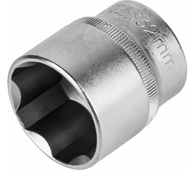 Головка торцевая STELS Головка торцевая, 32 мм, шестигранная, CrV, под квадрат 1/2 13838