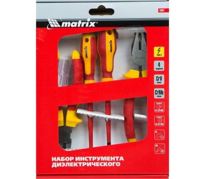 Набор инструментов MATRIX Набор диэлектрического инструмента, 4 предмета 16907