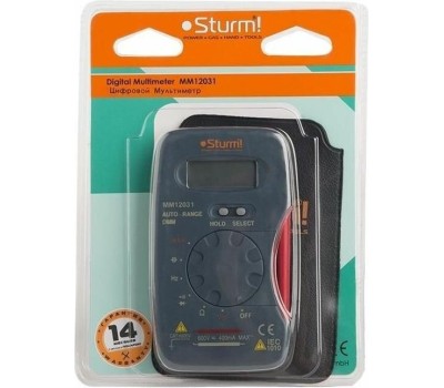 STURM! Мультиметр цифровой STURM MM12031, автоматический