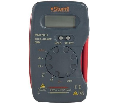 STURM! Мультиметр цифровой STURM MM12031, автоматический