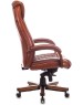 Кресло компьютерное БЮРОКРАТ Кресло руководителя T-9924WALNUT, кожа, до 200кг, светло-коричневый