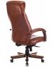 Кресло компьютерное БЮРОКРАТ Кресло руководителя T-9924WALNUT, кожа, до 200кг, светло-коричневый
