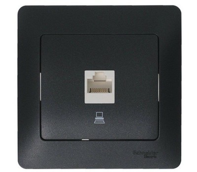 SCHNEIDER ELECTRIC Рамка GSL000701 (GSL000701) накладная 1шт пластик антрацит