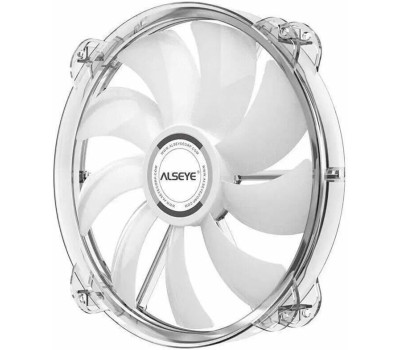 ALSEYE Вентилятор CF200 200мм, 3-pin, 800об/мин, 29.5 дБ, черный, Ret