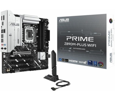 Материнская плата ASUS Материнская плата PRIME Z890M-PLUS WIFI, Socket LGA 1851, Intel Z890, mATX, Ret