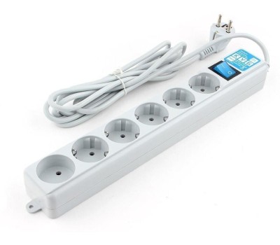 PowerCube PRO Фильтр-удлинитель (SPL(5+1)-16B-P-1,9М) 1.9 м, 6 розеток, 16А/3,5кВт, LC контур - подавление В/Ч помех {13062}