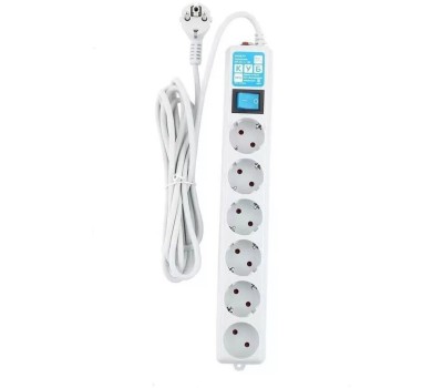 PowerCube PRO Фильтр-удлинитель (SPL(5+1)-16B-P-1,9М) 1.9 м, 6 розеток, 16А/3,5кВт, LC контур - подавление В/Ч помех {13062}