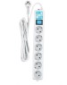 PowerCube PRO Фильтр-удлинитель (SPL(5+1)-16B-P-1,9М) 1.9 м, 6 розеток, 16А/3,5кВт, LC контур - подавление В/Ч помех {13062}