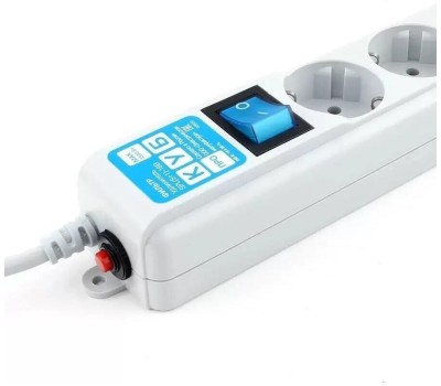 PowerCube PRO Фильтр-удлинитель (SPL(5+1)-16B-P-1,9М) 1.9 м, 6 розеток, 16А/3,5кВт, LC контур - подавление В/Ч помех {13062}