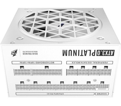 Блоки питания 1STPLAYER NGDP Platinum 1300W White / ATX3.0, APFC, 80 PLUS Platinum, SR + LLC + DC-DC, 120mm fan, full modular / HA-1300BA3-WH