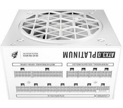 Блоки питания 1STPLAYER NGDP Platinum 1300W White / ATX3.0, APFC, 80 PLUS Platinum, SR + LLC + DC-DC, 120mm fan, full modular / HA-1300BA3-WH