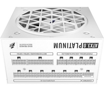 Блоки питания 1STPLAYER NGDP Platinum 1300W White / ATX3.0, APFC, 80 PLUS Platinum, SR + LLC + DC-DC, 120mm fan, full modular / HA-1300BA3-WH