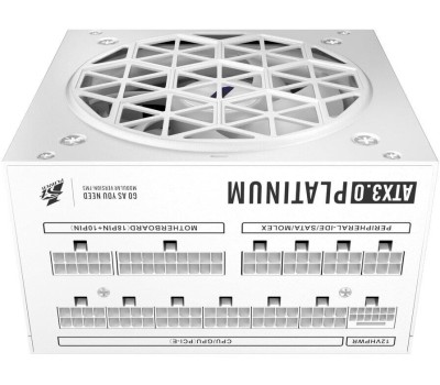 Блоки питания 1STPLAYER NGDP Platinum 1300W White / ATX3.0, APFC, 80 PLUS Platinum, SR + LLC + DC-DC, 120mm fan, full modular / HA-1300BA3-WH