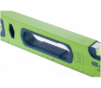 Уровень СИБРТЕХ Уровень алюминиевый УС-1, 0-600, фрезерованный, 3 глазка, рукоятки, 600 мм 34101