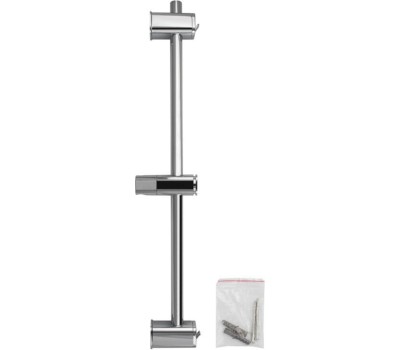 GFmark - Стойка душевая, БЕЗ лейки и шланга, с нажимным фиксатором, с выдвижными крючками, из нержавеющей стали марки 304, цвет ХРОМ. 9286