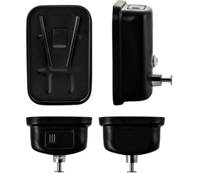 BRIMIX - Дозатор для жидкого мыла 500 мл, настенный, с глазком, из нержавеющей стали марки 304, цвет ЧЁРНЫЙ. 6181