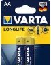 Элементы питания VARTA (04106101412) BL2 LR6 LONGLIFE ALKALINE (4106) (4106113412)