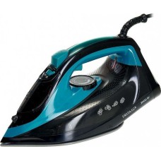 Утюг DELTA LUX DE-3000 черный/бирюзовый