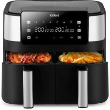 Аэрогриль KITFORT КТ-2259 черный и серебристый