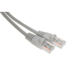 BURO Патч-корд UTP-5E-15M-G UTP 4 пары cat.5E CCA molded 15м серый RJ-45 (m)-RJ-45 (m)