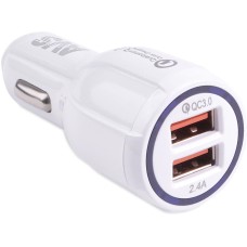 Автомобильное зарядное устройство AVS UC-123, 1 QC USB/1 USB, 3.0 А, 30 Вт (A07158S)