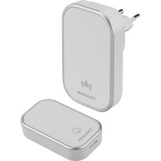 REXANT Беспроводной дверной звонок с цифровым кодированием 38 мелодий 200м IP44 белый