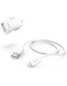 HAMA Автомобильное зарядное устройство H-183266, USB-A, 8-pin Lightning, 12Вт, 2.4A, белый [00183266]