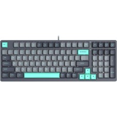 A4TECH Клавиатура Fstyler FS300 механическая черный/серый USB for gamer LED (FS300 PANDA ROCK)