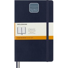 MOLESKINE Блокнот Classic Soft Expended, 400стр, в линейку, мягкая обложка, синий сапфир [qp616expb20]