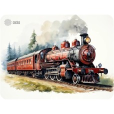 Cactus Locomotive рисунок, ткань, 400х300х3мм [cs-mp-pro17xl]