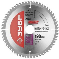 ЗУБР Пильный диск Точный-МУЛЬТИ рез, по алюминию, 190мм, 1.4мм, 30мм [36916-190-30-60]