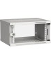 ITK Шкаф коммутационный Linea WE (LWE3-06U64-GF) настенный 6U 600x450мм пер.дв.стекл направл.под закл.гайки 50кг серый 400мм 11кг 200град. 320мм 20 сталь