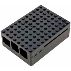 Корпус для ПК ACD Корпус RA182 Black ABS Plastic Building Block case for Raspberry Pi 3 B/B+ (CBPIBLOX-BLK) (494293)