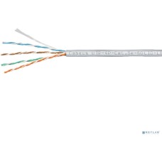 CABEUS UTP-4P-CAT.5E-SOLID-LSZH-GY КАБЕЛЬ ВИТАЯ ПАРА UTP (U/UTP), КАТЕГОРИЯ 5E, 4 ПАРЫ (24 AWG), ОДНОЖИЛЬНЫЙ, СЕРЫЙ, LSZH, НГ(А)-HF, (305 М)