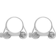 СИБРТЕХ Хомуты металлические, силовые 23-25 мм, ширина 18 мм, шарнирный, W1, 2 шт 47508