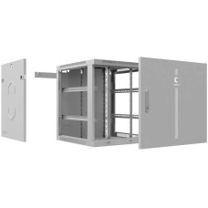 CABEUS Шкаф коммутационный SH-05F-6U60/35M настенный, металлическая передняя дверь, 6U, 600x368x350 мм