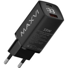 MAXVI СЗУ A402PD LED 33W, 1xUSB-A, 1xUSB-C, черный