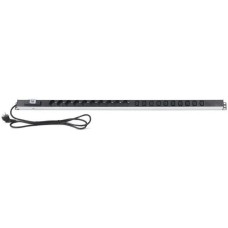 REXANT Блок распределения питания 04-0202-2 верт.размещ. 10xSchuko 10xC13 базовые 16A Schuko 2м