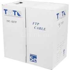 LANMASTER Кабель информационный TWT-5EFTP-OUT кат.5E FTP 4 пары 24AWG PE внешний 305м черный