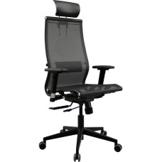 МЕТТА Кресло эргономичное Samurai Black Edition 2.0 сиденье черный сетка с подголов. крестов. полиамид