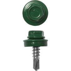 ЗУБР СКМ 6002, 25 х 5.5 мм, зелёный лист, 1800 шт (10,4 кг.), кровельный саморез, Профессионал (4-300310-55-025-6002)