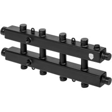 Сантехническая арматура ROYAL THERMO Коллектор на 4 (5) отопительных контуров (сверху/снизу/сбоку) с кронштейнами