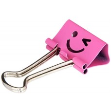 DELI Зажимы 8486 smile 25мм ассорти (упак.:48шт) пластиковая туба