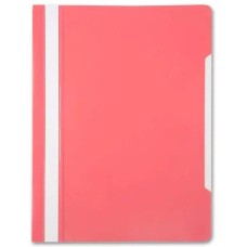 БЮРОКРАТ Папка-скоросшиватель -PS20PINK A4 прозрач.верх.лист пластик розовый 0.12/0.16