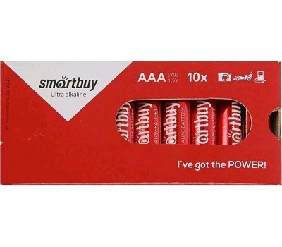 Элементы питания SMARTBUY (SBBA-3A10BX) LR03-10BOX