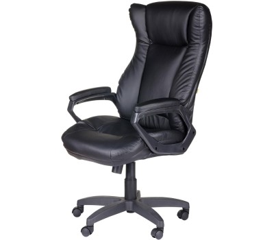 Кресло компьютерное OLSS кресло АДМИРАЛ Ультра черный экокожа