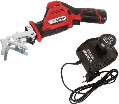 Пила сабельная ЗУБР СПЛ-125-22 12В, 2аккум