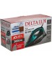 Утюг DELTA LUX DE-3000 черный/бирюзовый